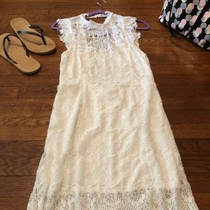 NWT Free people white lace dress ships tomorrow!